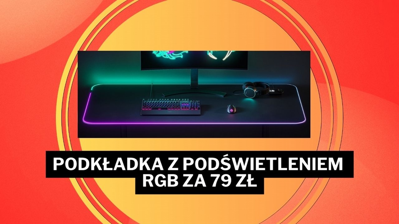 Podświetlana podkładka SteelSeries za grosze w Media Expert! „Ma bardzo ładne i żywe kolory”, kosztuje tylko 79 zł, źródło grafiki: SteelSeries.