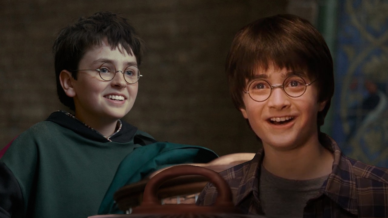 Filmy kontra serial HBO: fani wykorzystali nowy zwiastun Harry'ego Pottera, aby sprawdzić, jak wypada w porównaniu z kinowymi produkcjami, źródło grafiki: Harry Potter i Kamień filozoficzny, Francesca Gardiner, HBO / Harry Potter i Kamień filozoficzny, Chris Columbus, Warner Bros. Pictures, 2001.