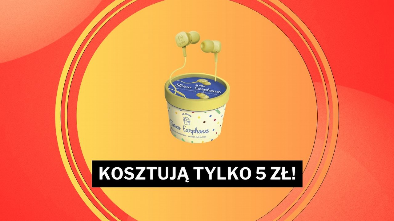 To jest hit - 5 zł za słuchawki! Jakby tego było mało, etui ma kształt pudełka do lodów.