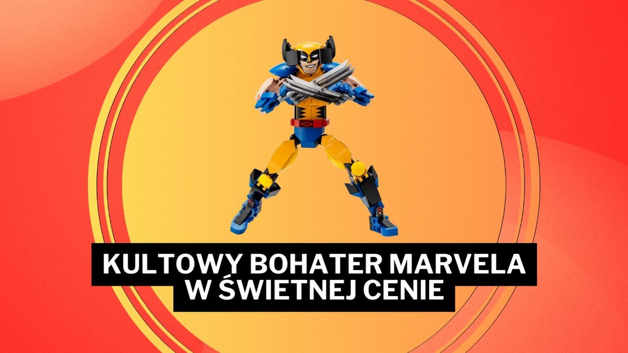 Został tylko 1 dzień. Kozacki Wolverine z klocków LEGO najtaniej w Media Expert.