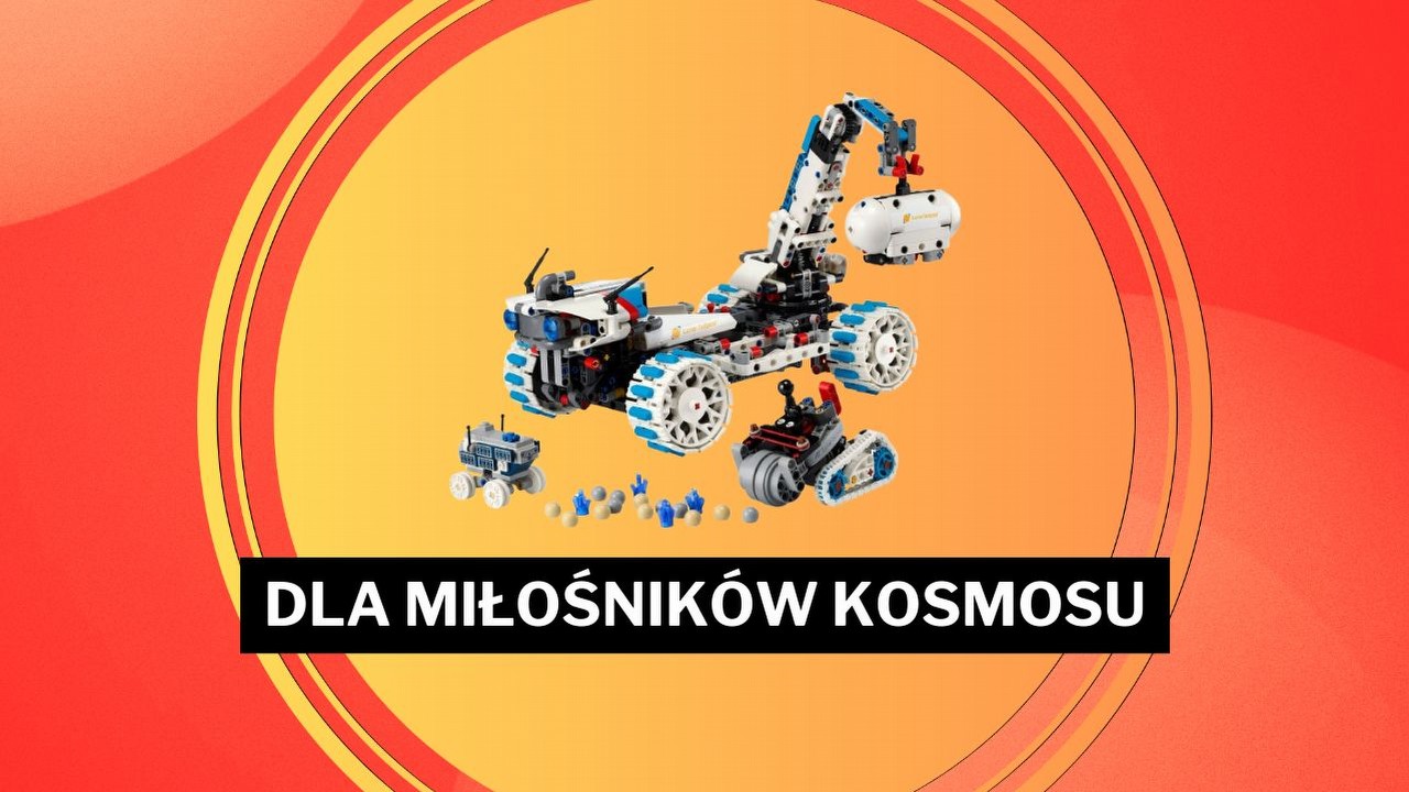 Łazik księżycowy z LEGO kusi w czasie, gdy wszyscy mówią o misji Artemis II, źródło grafiki: LEGO.