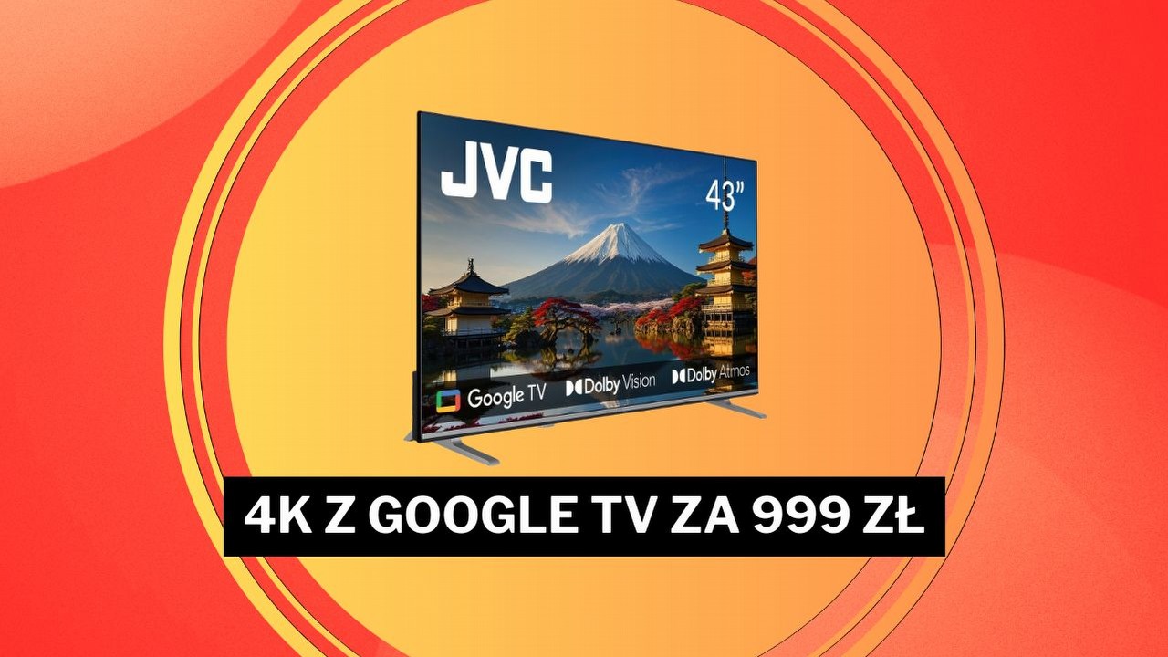 Został 1 dzień! Telewizor 43" 4K LED niebawem zniknie z promocji w Media Expert, źródło grafiki: JVC.