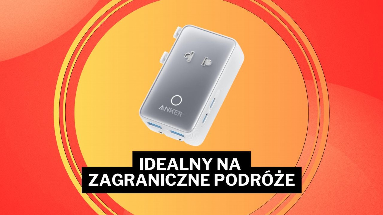 „Najlepszy gadżet podróżniczy” za 79 zł - działa w ponad 200 krajach i ma 4 typy wtyczek. Ten uniwersalny adapter to must have, źródło grafiki: Anker.