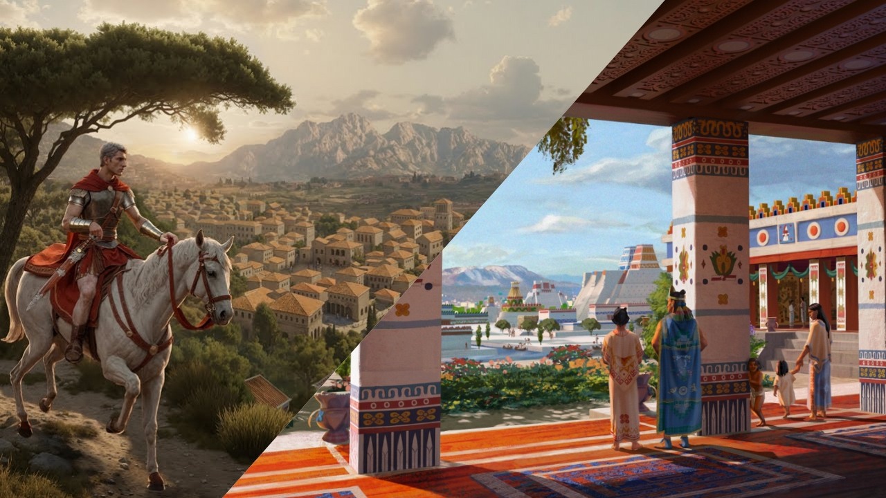 Dwie starożytne strategie o budowaniu miasta walczą na Steam o największych fanów gatunku. Są mocno inspirowane legendarnymi grami Caesar i Pharaoh, źródło grafiki: Paradox Arc / Siscia Games.