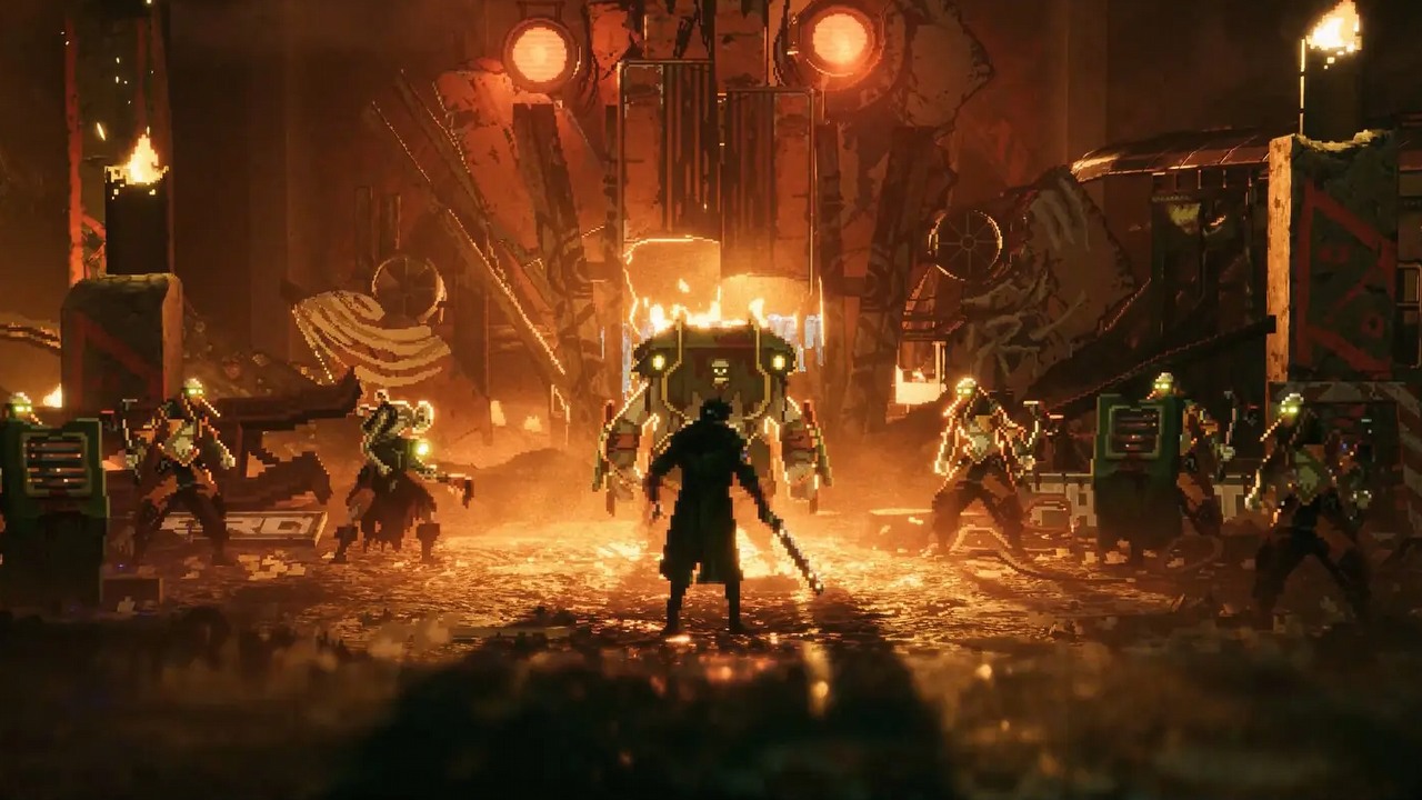 Zarzuty o użycie AI dotknęły nową cyberpunkową grę akcji.  Twórcy Replaced muszą się tłumaczyć, źródło grafiki: Sad Cat Games / Thunderful Publishing.