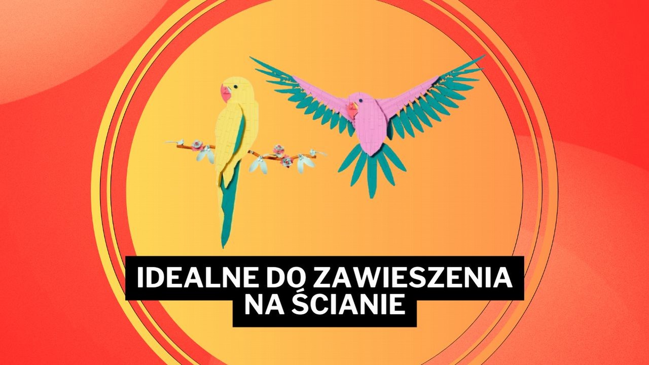 Niepozorne, a śliczne, do tego na promocji. Papugi z klocków LEGO kupisz teraz w świetnej cenie w Media Expert, źródło grafiki: LEGO.