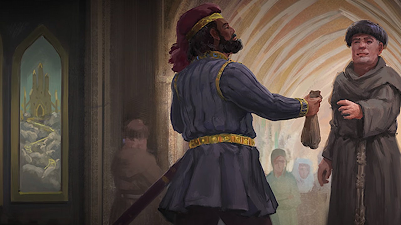 W końcu zostaniesz papieżem w CK3, a dzięki nowej mechanice zniszczysz rywali bez użycia miecza. Znamy zawartość Chapter V, źródło grafiki: Paradox.