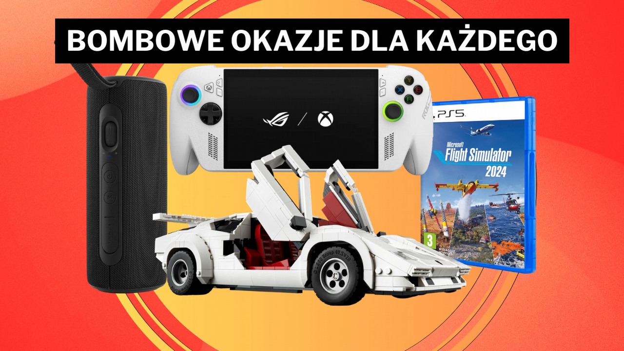 Media Expert zaskakuje niskimi cenami - nawet 350 zł w kieszeni! W ofercie laptop z RTX 5060 i słuchawki z 55 h pracy na baterii, źródło grafiki: LEGO / Asus / JVC / Xbox Game Studios.