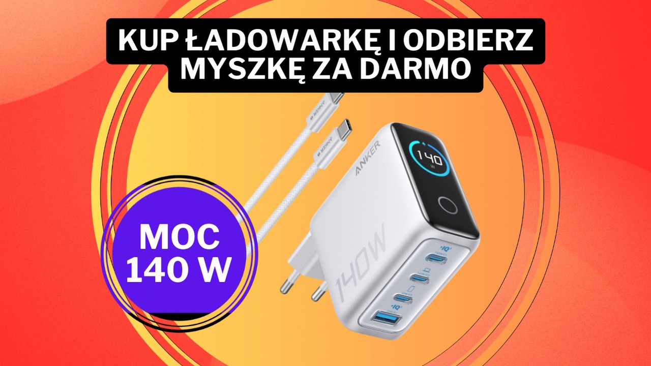 „Arcydzieło technologii” z bestsellerową myszką gratis! Amazon miażdży konkurencję promocją na ładowarkę Ankera (-23%), źródło grafiki: Anker.