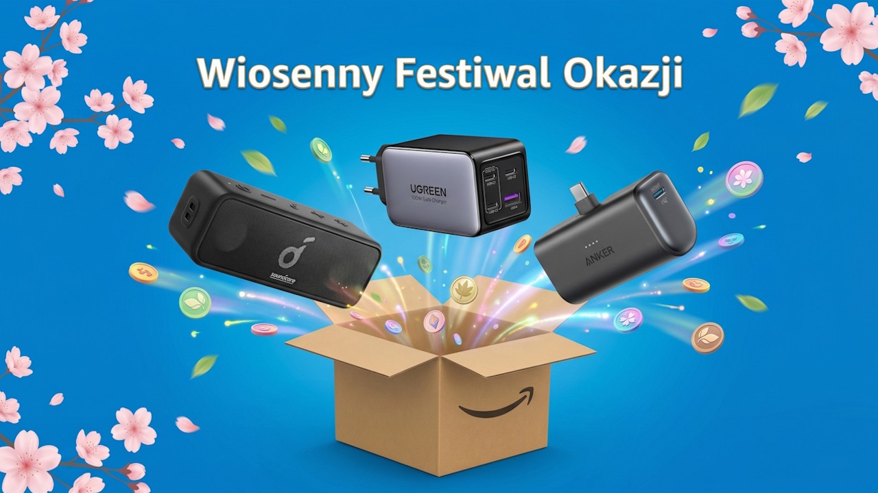 Amazon wytoczył ciężkie działa - Wiosenny Festiwal Okazji 2026 to bestsellery tańsze nawet o 50%, źródło grafiki: Anker / UGREEN / Google Gemini.