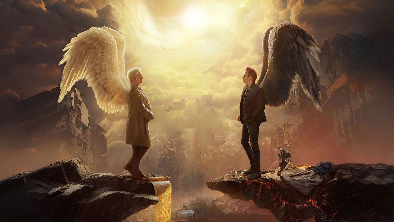 Za 2 tygodnie na Prime Video powraca znakomite fantasy. To będzie zwieńczenie uwielbianej siedmioletniej przygody, źródło grafiki: Dobry omen, Neil Gaiman, Prime Video, 2019.