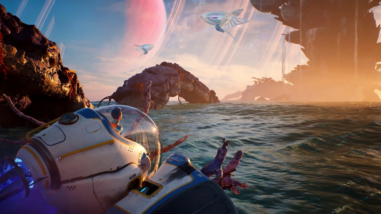 Wyczekiwana gra survivalowa z otwartym światem ma bardzo bliską datę premiery. Kontrowersyjny tryb sprawi, że Subnautica 2 będzie niesamowicie przerażająca, źródło grafiki: Krafton.