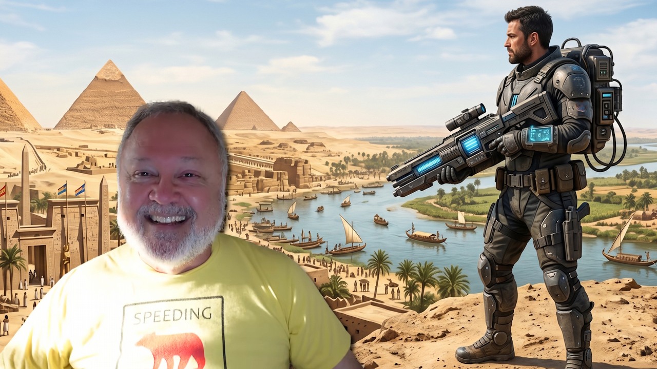 25 lat temu legendarny twórca Fallouta chciał stworzyć RPG science fiction. Gracz mógłby zmienić całą rzeczywistość, podróżując przez 15 okresów historycznych, źródło grafiki: YouTube, Timothy Cain, 2026 / Google Gemini.