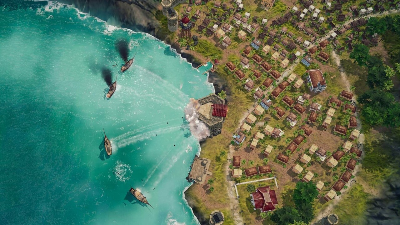 Reboot kultowej strategii z 1999 roku poległ na Steamie. 79% negatywnych ocen mówi wiele o kondycji Corsairs: Battle of the Caribbean, źródło grafiki: Fishing Cactucs / Microids.