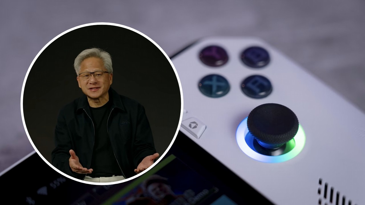 NVIDIA „skupia się na czymś o kolosalnym znaczeniu” dla PC, dlatego nie zrobi handhelda z RTX Spark, źródło grafiki: Amanz; Unsplash.com; 2023 / YouTube: Microsoft; 2026.