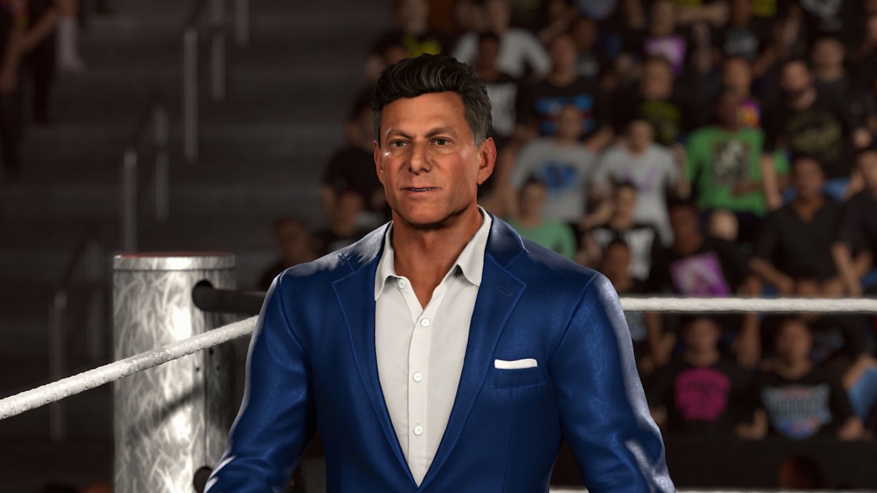 Twórcy WWE 2K26 dodali do gry szefa Take Two i chyba chcieli mu się przypodobać, bo ma lepsze statystyki niż prawdziwi zawodnicy, źródło grafiki: Visual Concepts.