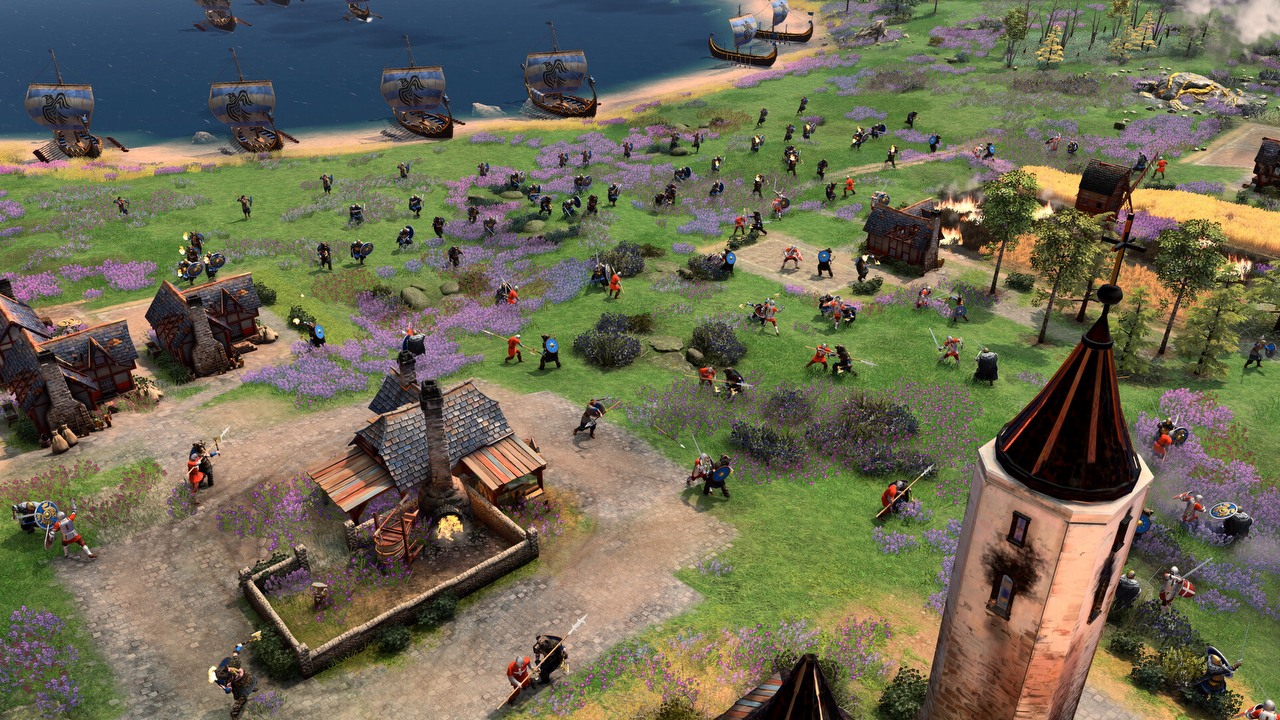 Strategia AoE4 otrzyma nowy dodatek. Raiders of the North zaoferuje dwie frakcje z unikalnymi mechanikami, źródło grafiki: Microsoft.