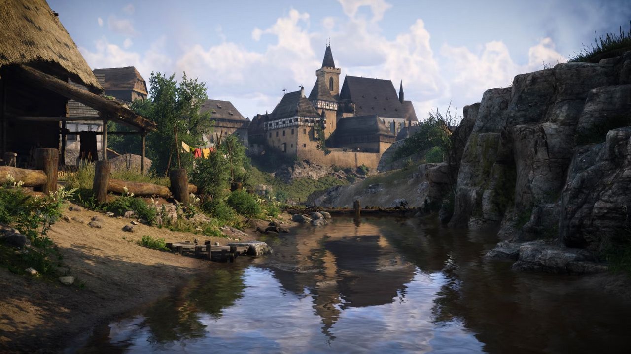 Henryk z Kingdom Come 2 nie wie skąd się bierze woda w fontannie w środku miasta, ale wy możecie. Jeden z graczy przeprowadził śledztwo, źródło grafiki: Warhorse.