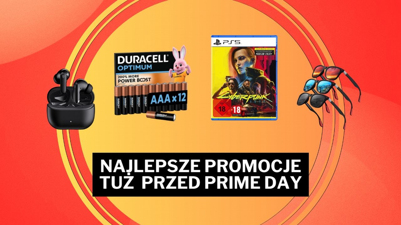 Amazon sypie promocjami przed Prime Day! Cyberpunk 2077 na PS5, lampka z czujnikiem zmierzchu i odzież do 61% taniej.