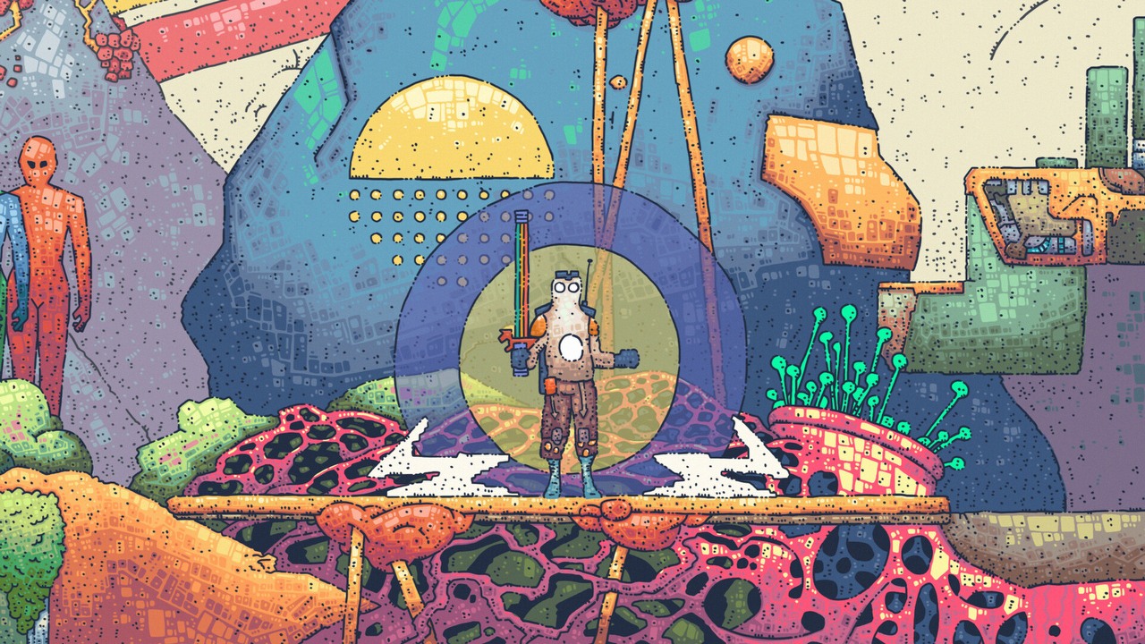 Przez 7 lat sam tworzył grę z niesamowitą grafiką. W pierwszej recenzji została nazwana „czterema minutami okropnej rozgrywki”, źródło grafiki: Heavydelic studio.