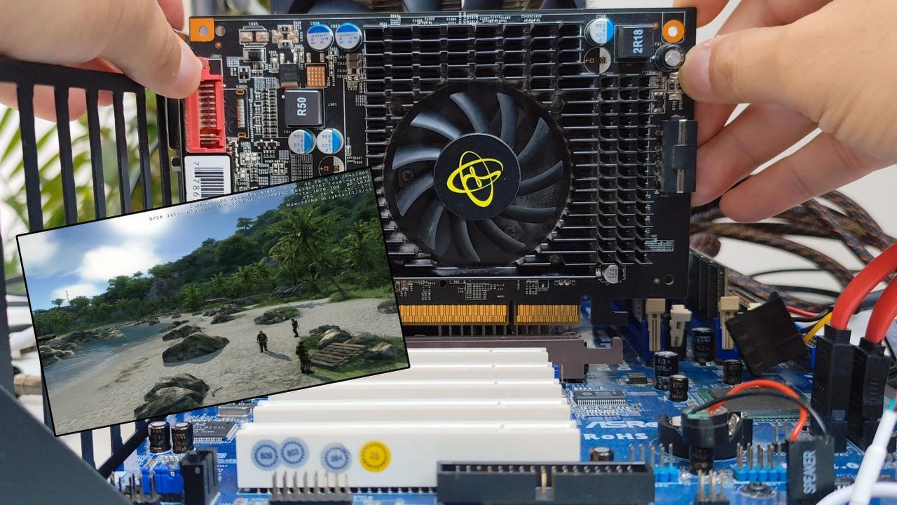 Komputer z 2003 roku z RAM-em DDR1 odpala Windowsa 11 i uruchamia Crysisa, źródło grafiki: Reddit.