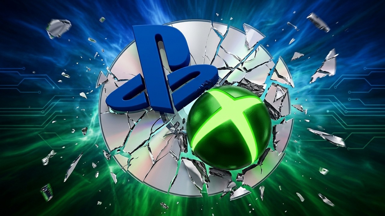 Xbox ma wycofać się z płyt, ale w przeciwieństwie do PlayStation może pomóc graczom ocalić fizyczne kolekcje. Narasta lęk, że gry z PS5 będą bezużyteczne na PS6, źródło grafiki: Google Gemini.