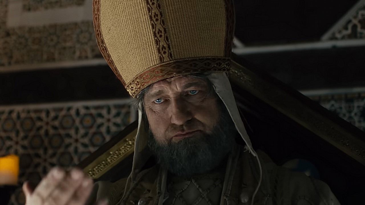Nowy film z Gerardem Butlerem, Gal Gadot i Jasonem Momoa poniósł olbrzymią porażkę: został zignorowany przez publiczność i zmiażdżony przez krytyków, źródło grafiki: Ręką Dantego, Julian Schnabel, Netflix, 2026.