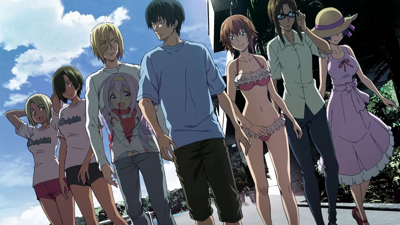 Już jutro powróci bardzo wysoko oceniane anime idealne na lato. 3 sezon Grand Blue Dreaming przeniesie akcję poza Japonię, źródło grafiki: Grand Blue Dreaming, Shinji Takamatsu, Zero-G, 2018-2026.
