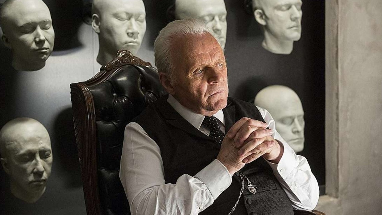„Najbardziej nieznośna aktorka, z jaką kiedykolwiek pracowałem”: Anthony Hopkins ostro starł się z tą ikoną Hollywood, źródło grafiki: Westworld, Jonathan Nolan i Lisa Joy; HBO; 2016.