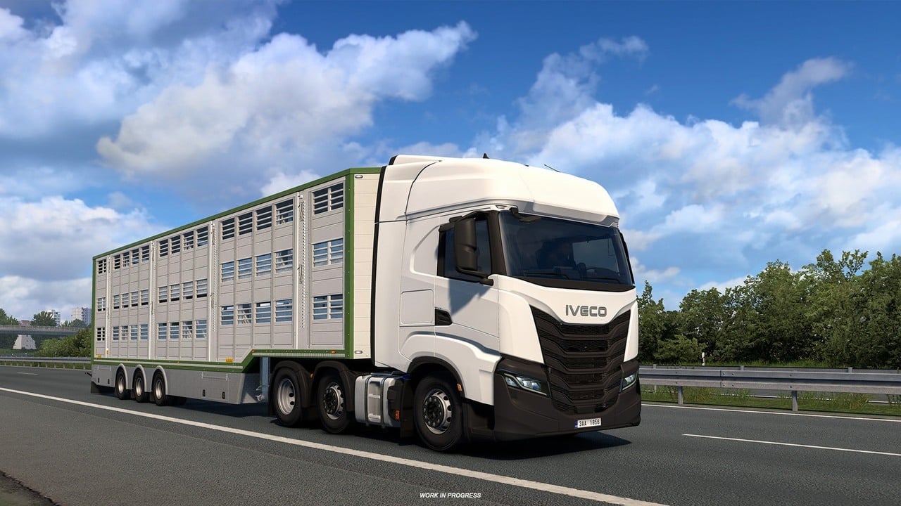 ETS2 stał się jeszcze bardziej realistyczny. Beta aktualizacji 1.61 przyniosła kompletną przebudową naczep do transportu zwierząt, źródło grafiki: SCS Software.