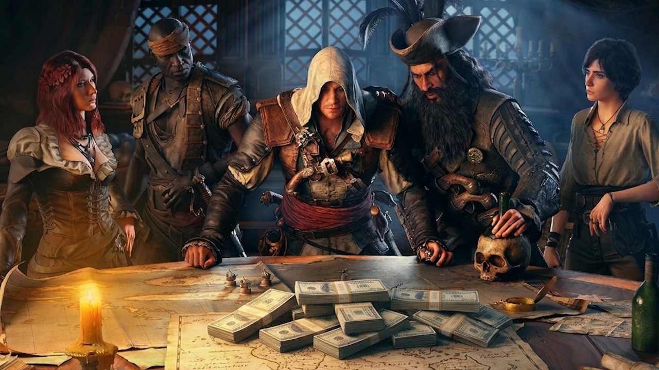 Ubisoft odkrył żyłę złota dzięki Assassin's Creed: Black Flag Resynced. Firma wierzy, że dzięki temu łatwiej wygrzebie się z kryzysu, źródło grafiki: Ubisoft / Google Gemini.