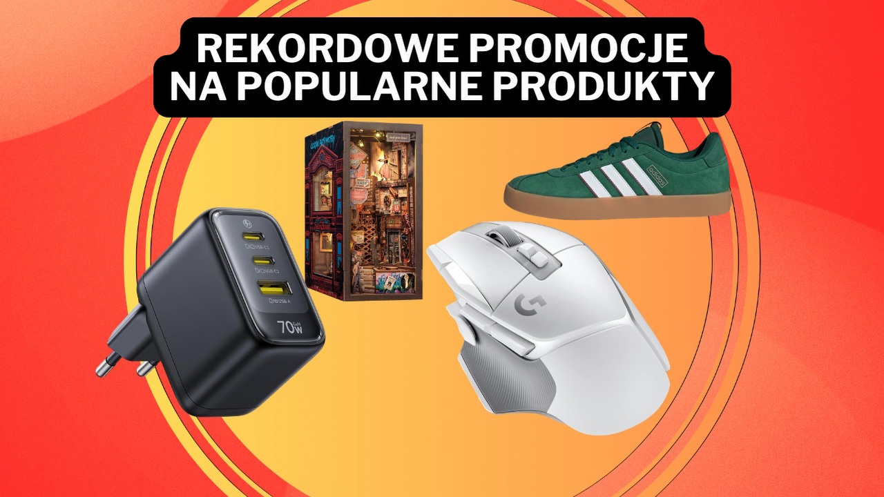 Amazon rozbił bank! Nawet 74% rabatu na produkty, a wśród nich mysz Logitecha i buty Adidasa - oto najlepsze promocje, źródło grafiki: Baseus / Logitech / Adidas / CUTEBEE.