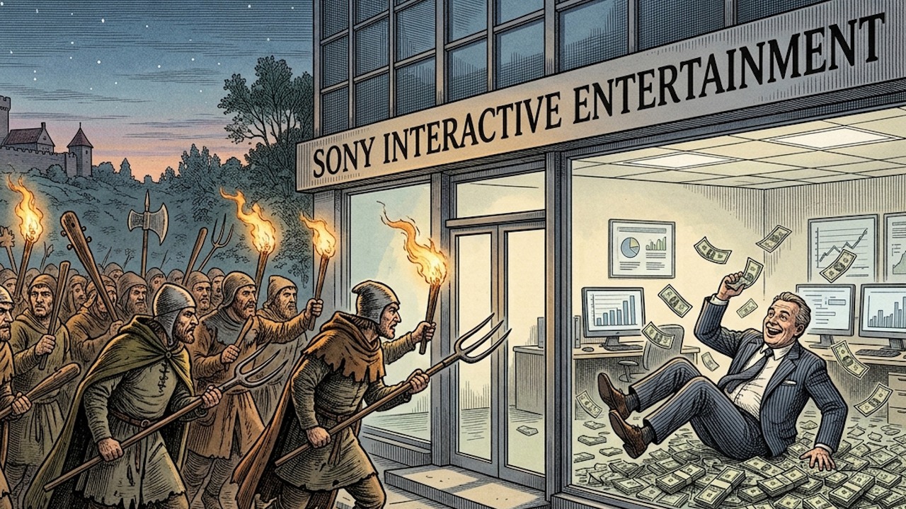 „PlayStation nie jest gotowe na w pełni cyfrową przyszłość”. Gracze ostro krytykują Sony po globalnej awarii PSN, ale i tak wydają krocie na EA Sports FC 27, źródło grafiki: Google Gemini.