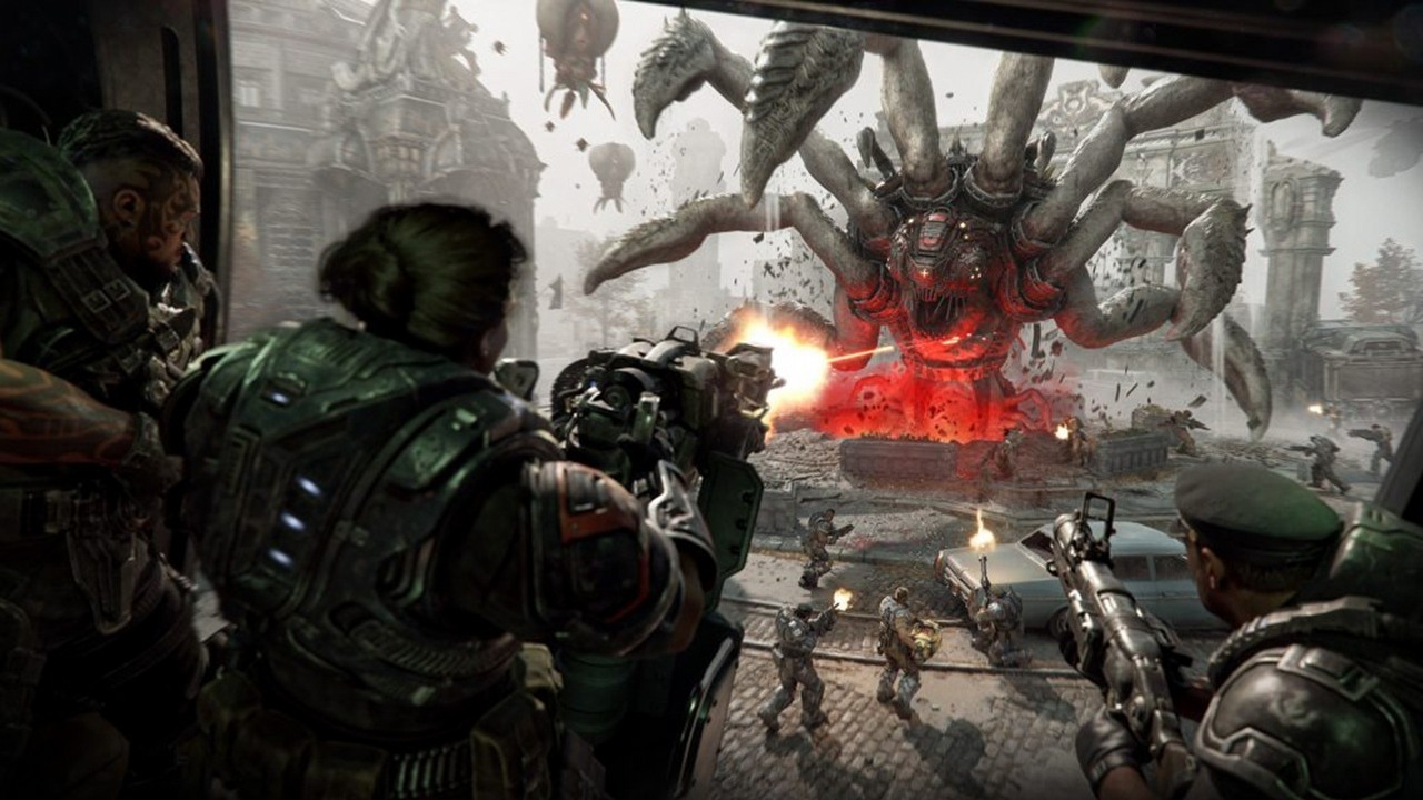 Gears of War: E-Day nie będzie trawione przez najgorszą chorobę współczesnych strzelanek. Fundament to największe mapy i najbardziej szalony tryb w całej serii, źródło grafiki: Xbox Game Studios.