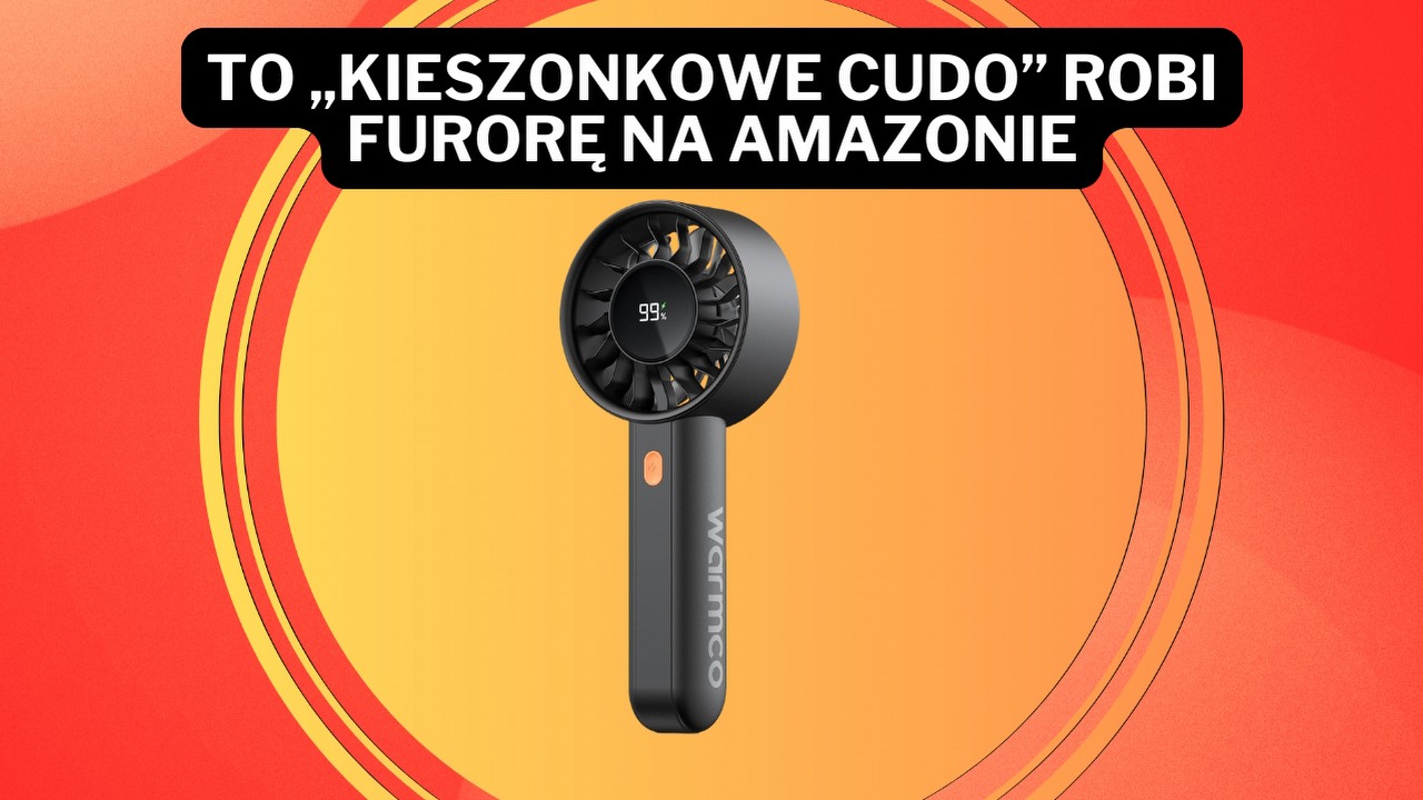 Amazon znalazł sposób na upały! Ten bestsellerowy wentylator z baterią 5000 mAh jest zadziwiająco tani, źródło grafiki: Warmco.