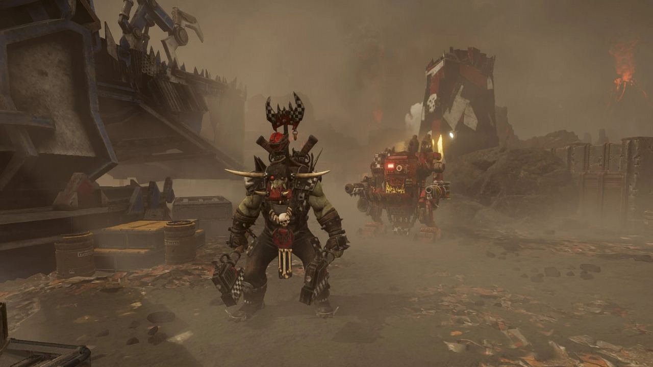 W Helldivers 2 staniecie do walki z hordami Orków z Warhammera 40000. To lepsze niż niedawny oficjalny crossover, źródło grafiki: Heloisezz / Nexus Mods.
