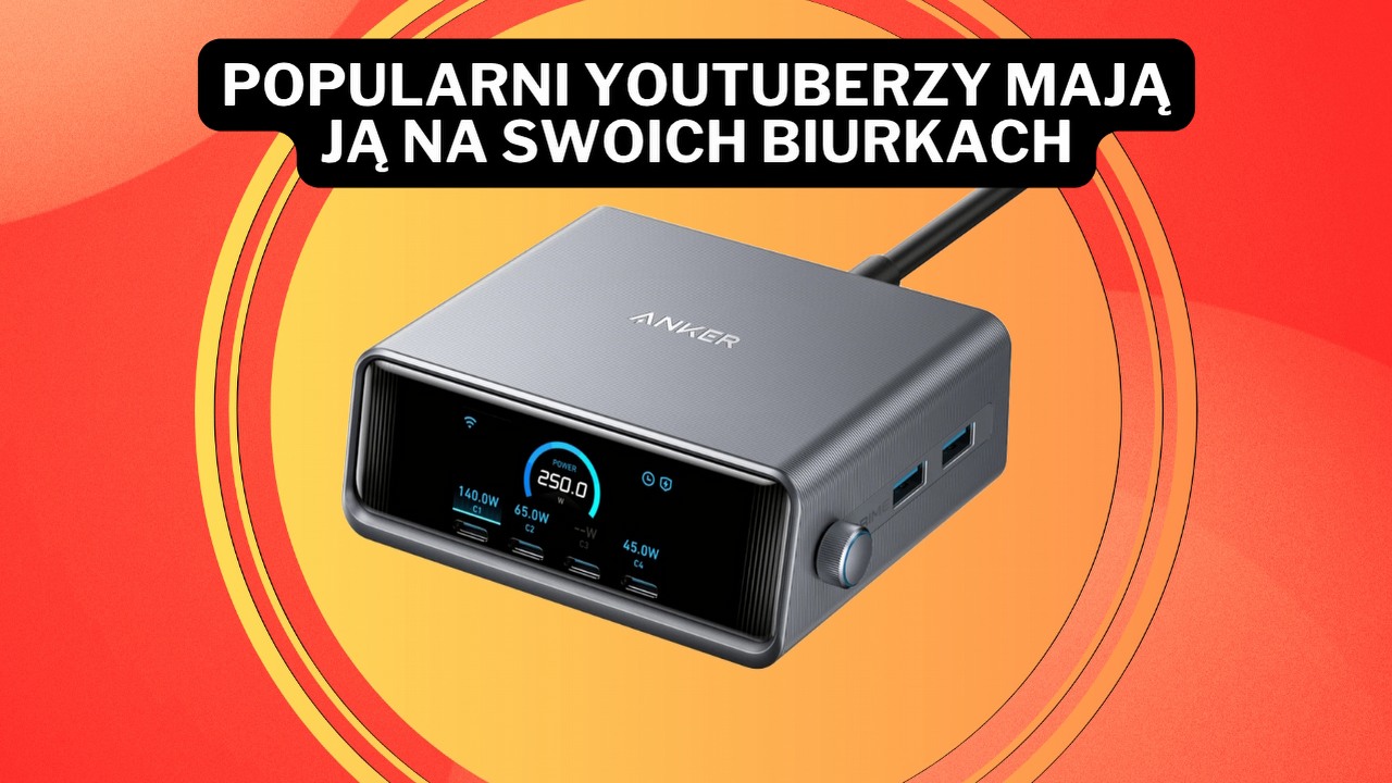 Ferrari wśród ładowarek taniej na Amazonie! Anker Prime ma 250 W, sześć portów i ekran niczym mały komputer. Użytkownicy nazywają ją domową „elektrownią”, źródło grafiki: Anker.