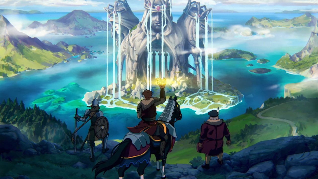 Znakomita seria relaksujących strategii powraca. W Kingdom 3: Rising Realms podbijemy ruiny legendarnego świata, źródło grafiki: Raw Fury.