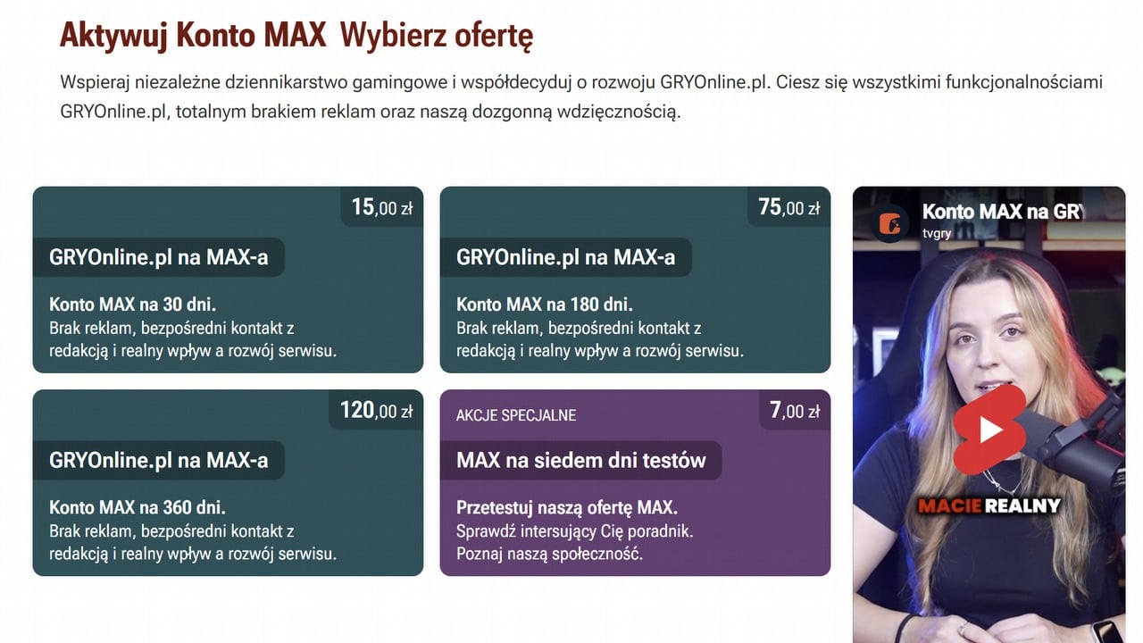 Strefa Pro zamiast Premium. Zmieniamy abonamenty na GRYOnline.pl.