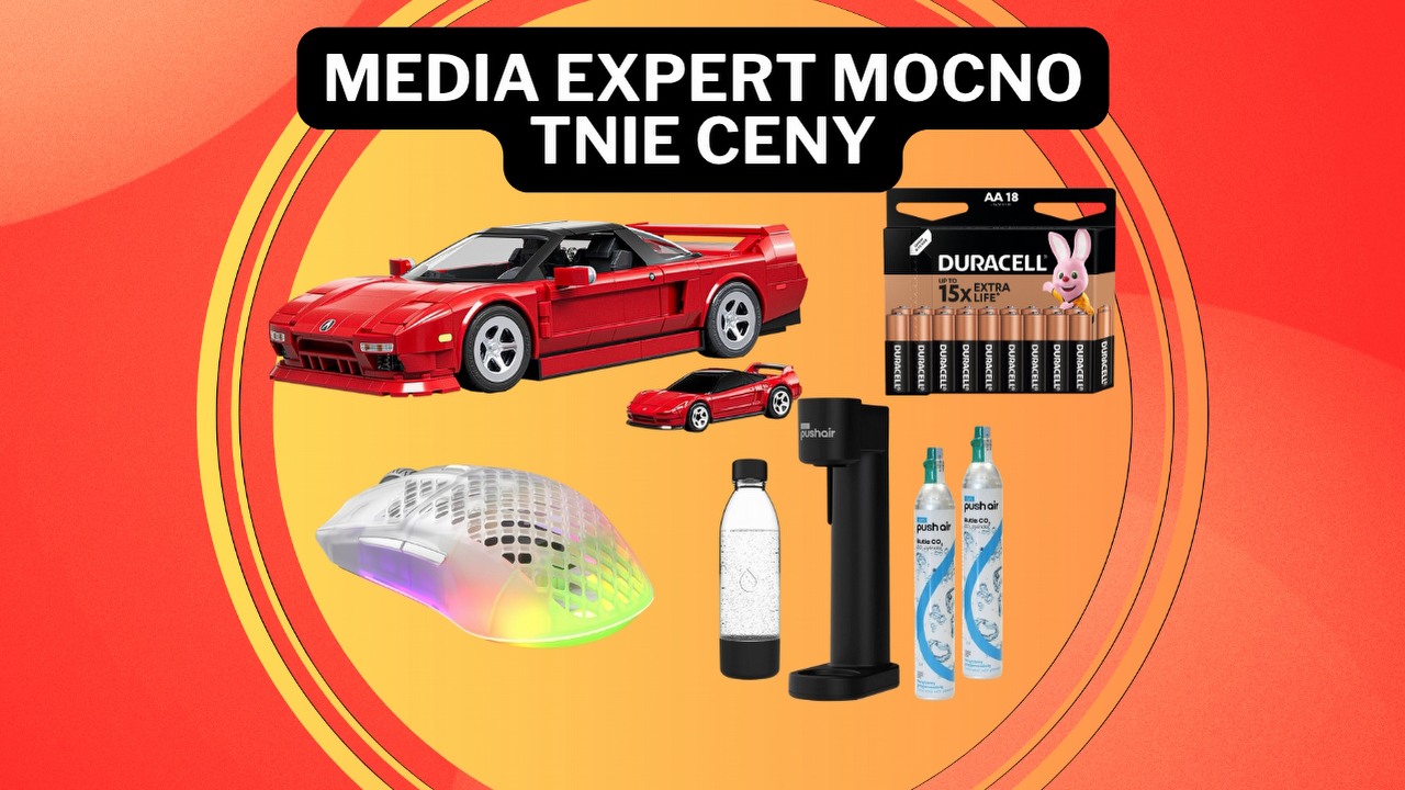 Media Expert odpaliło konkretne promocje! Smartfon 400 zł taniej, gamingowa mysz najtaniej w sieci i klocki, które „miażdżą” LEGO, źródło grafiki: Mattel / SteelSeries / Dafi / Duracell.