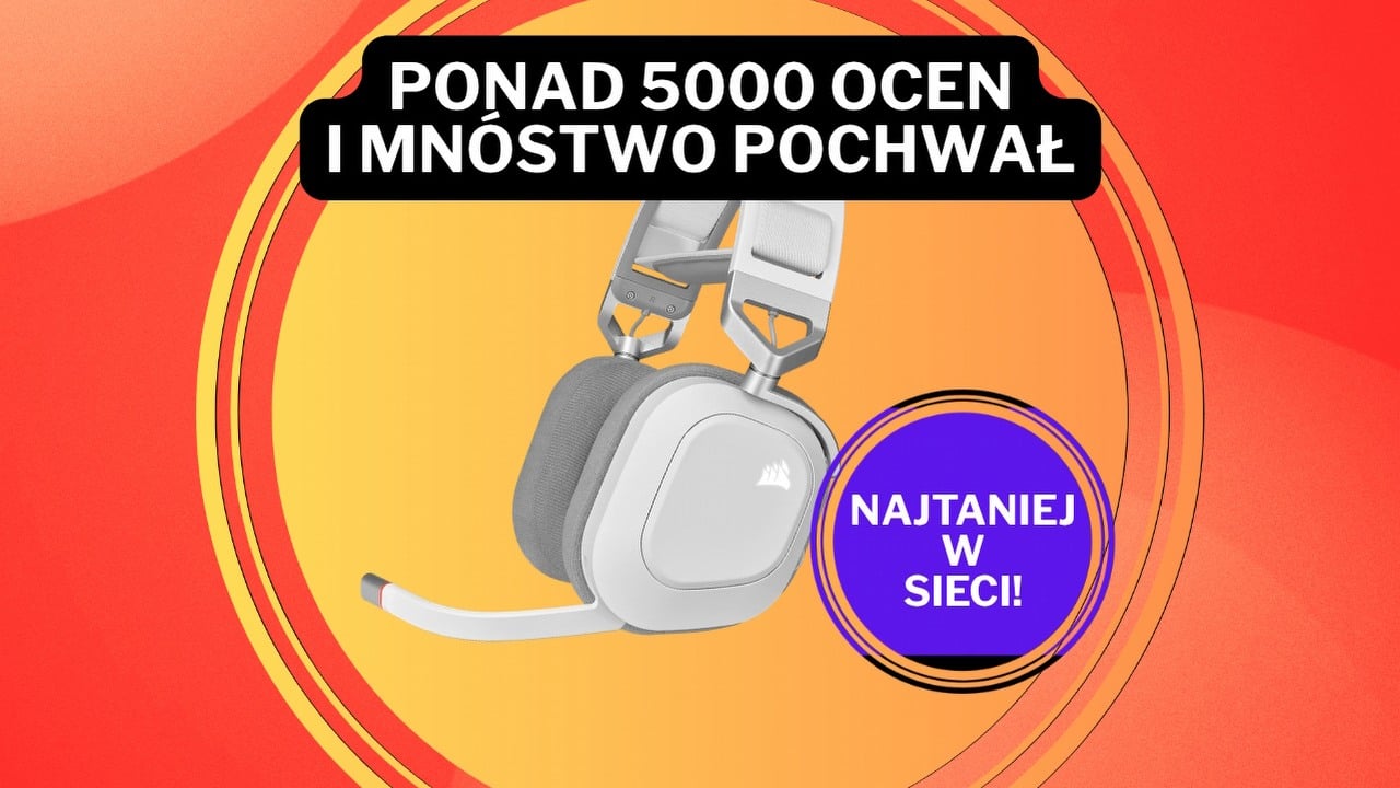 „Będziecie w siódmym niebie”. Amazon sprzedaje uwielbiane słuchawki z Dolby Atmos ponad 100 zł taniej niż w innych sklepach, źródło grafiki: Corsair.