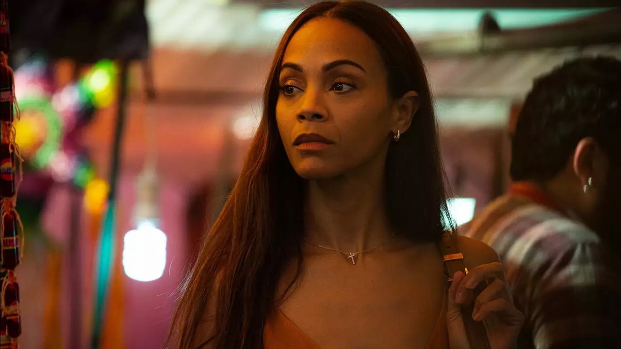 Zoe Saldana już nie jest najbardziej dochodową aktorką. Musiała ustąpić miejsca innej gwieździe Marvela, źródło grafiki: Emilia Perez, Jacques Audiard, Pathe Distribution, 2024.