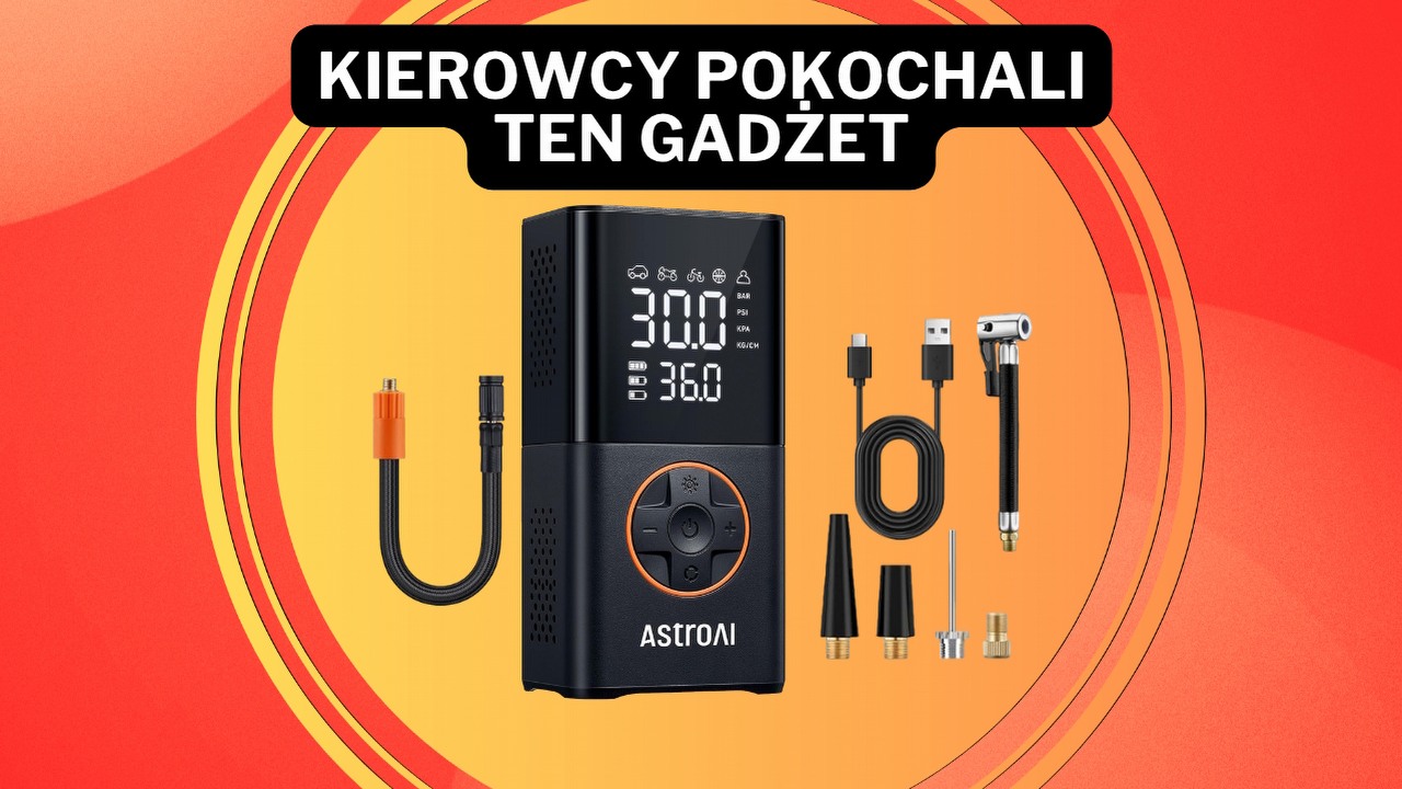 „Kupiłem już 3”. Ten kompresor z latarką i powerbankiem ma ponad 17 tys. ocen, a teraz kosztuje niecałe 80 zł na Amazonie, źródło grafiki: AstroAI.