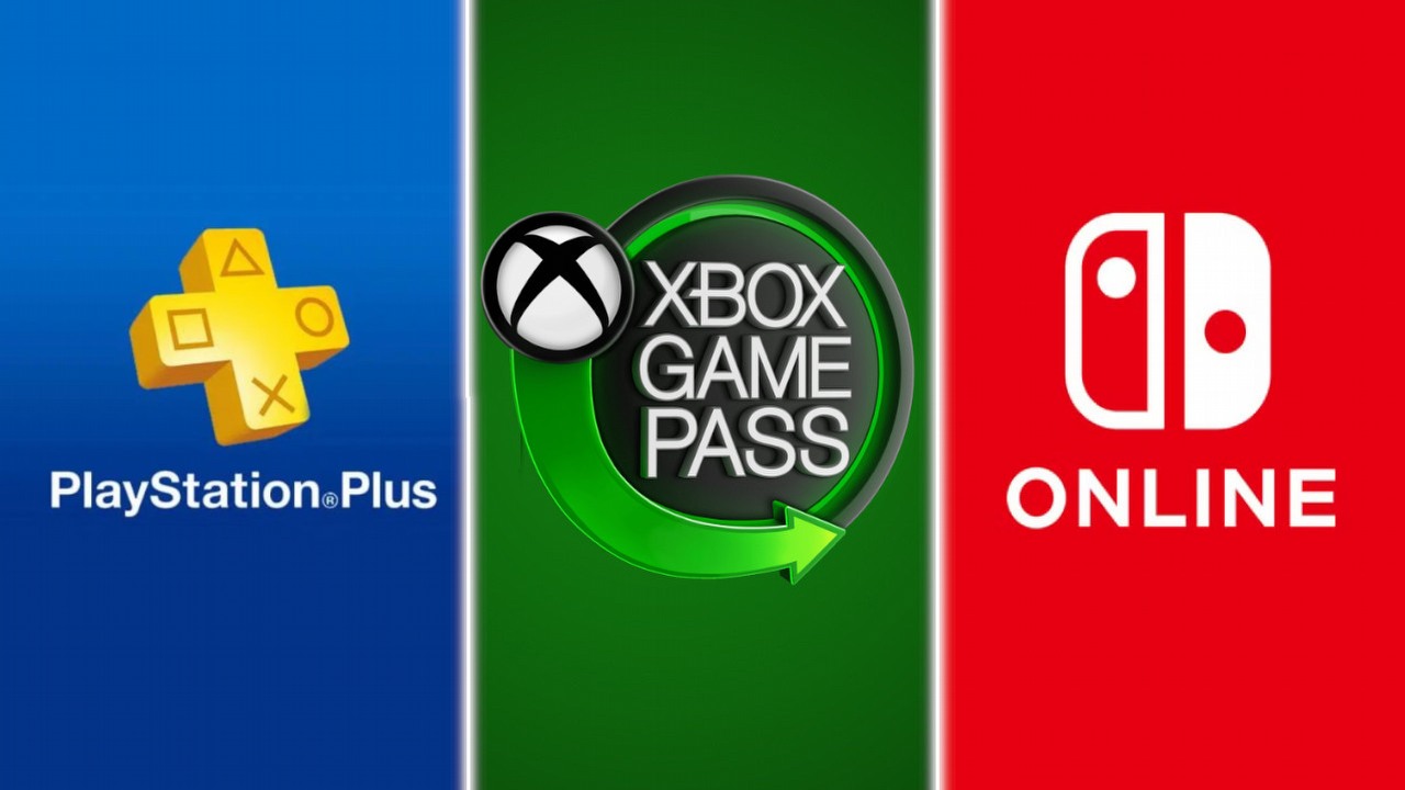 Coraz więcej graczy rezygnuje z Game Passa, PS Plus i Switch Online. Powodem jest cena, źródło grafiki: Sony / Microsoft / Nintendo.