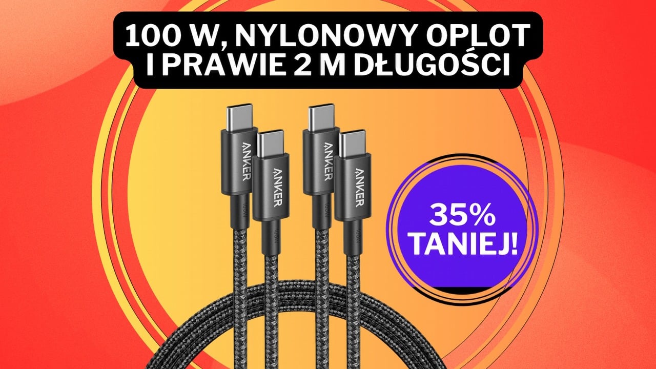 „Kupiłbym znowu”. Te hitowe kable Ankera mają na Amazonie prawie 40 tys. ocen i średnią 4,7/5. Teraz kosztują grosze, źródło grafiki: Anker.