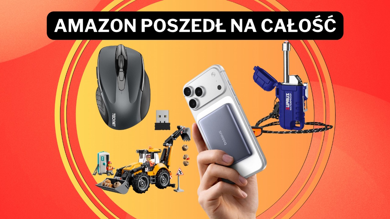 Pogrom cen na Amazonie! Bestseller z 81 tys. ocen przeceniony o 71%, LEGO najtańsze w sieci, a robot sprzątający blisko 1000 zł mniej, źródło grafiki: Tecknet / Baseus / LEGO / Suprus.