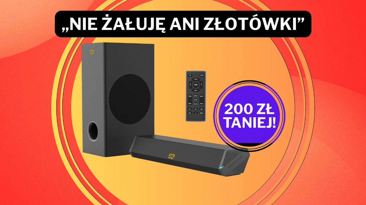 „Kładzie na łopatki droższe modele”. Ten soundbar kosztuje w Media Expert tylko 259 zł, a użytkownicy wystawiają mu ocenę 4.7/5, źródło grafiki: Mozos.