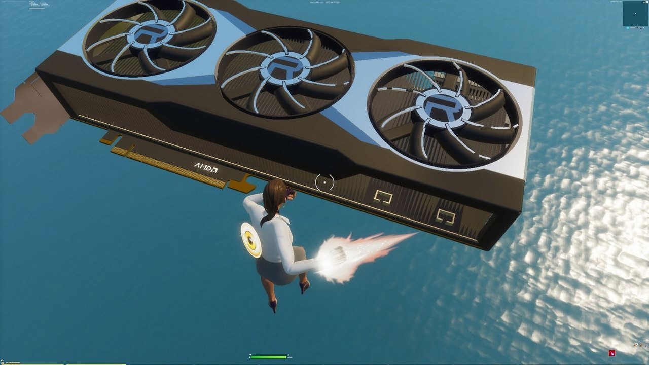 Radeon RX 6000 – wygląd kart graficznych AMD ujawniony w Fortnite.