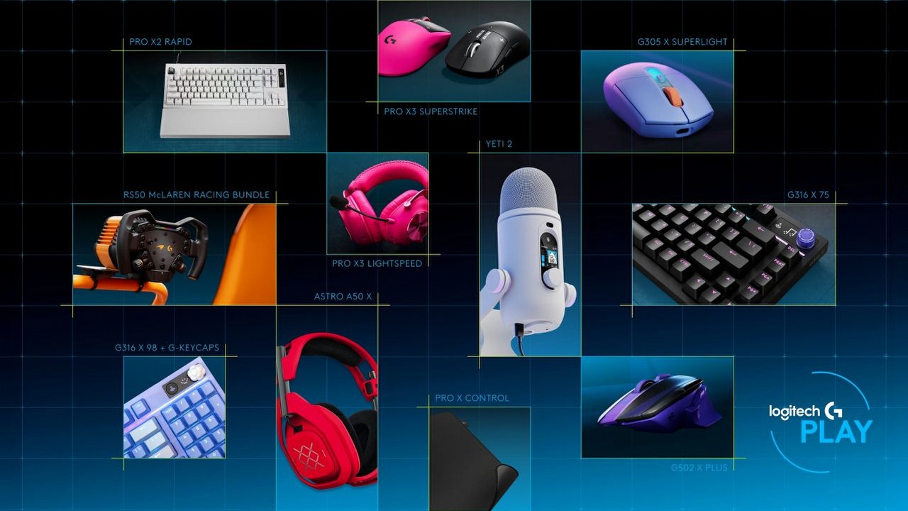 Od myszki po mikrofon. Logitech prezentuje nową serię sprzętu dla graczy, źródło grafiki: Logitech.
