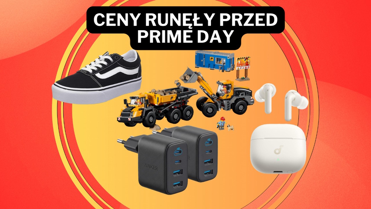 Amazon odleciał przed Prime Day! Powerbank Ankera 54% taniej, Logitech najtańszy w sieci, a do tego LEGO i Vansy, źródło grafiki: Anker / Vans / LEGO.